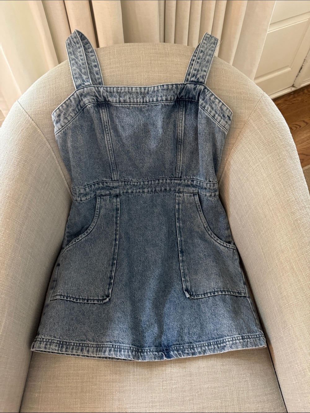 Amanda Uprichard Light Blue Denim Dress